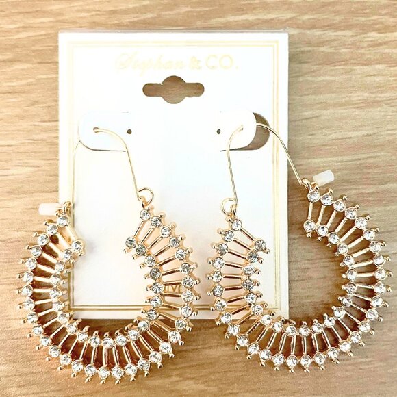 Brand New Boho Beaded Dangle Hoop Earrings - Picture 1 of 3